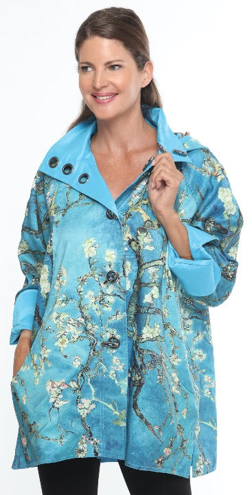 Oopéra Ladies' Reversible Raincoat Blossoming Almond - L and L Stuff