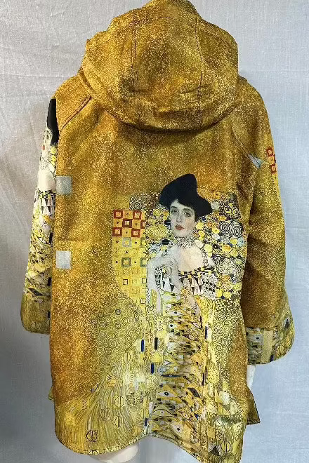 Oopéra Ladies' Reversible Fashionable Rain Coat Gustav Klimt "Lady in Gold"