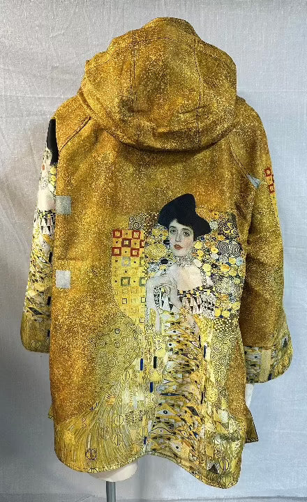 Oopéra Ladies' Reversible Fashionable Rain Coat Gustav Klimt "Lady in Gold"