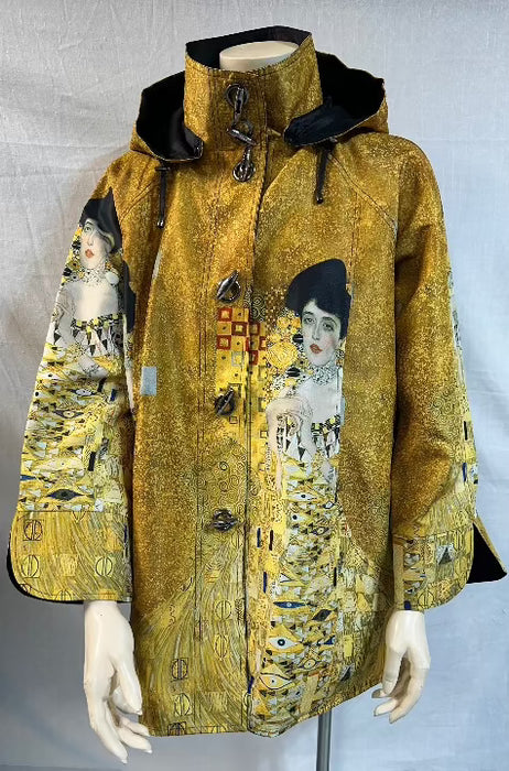 Oopéra Ladies' Reversible Fashionable Rain Coat Gustav Klimt "Lady in Gold"
