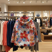 Oopéra Ladies' Reversible Rain Coat flower print J6239RW-4