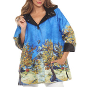 Oopéra Ladies' Reversible Rain Coat Mulberry Tree (Vincent van Gogh) J2539RW - L and L Stuff