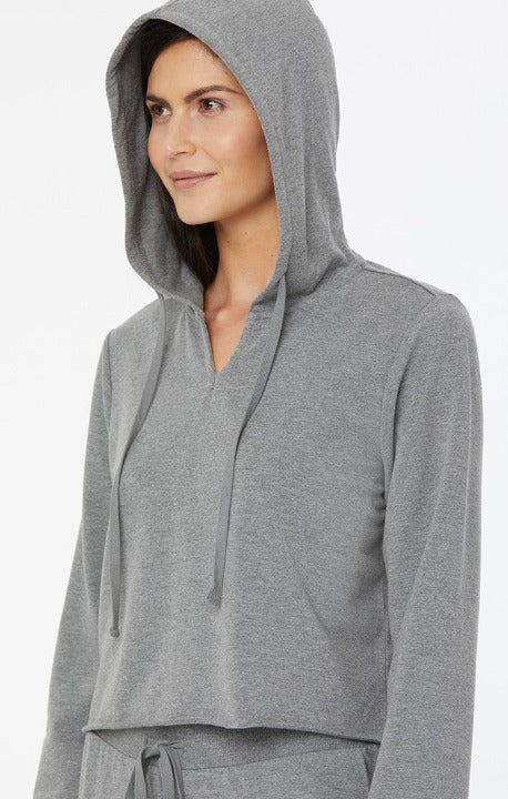NYDJ Cropped Pullover Hoodie Forever Comfort™ Collection SIZE XXS