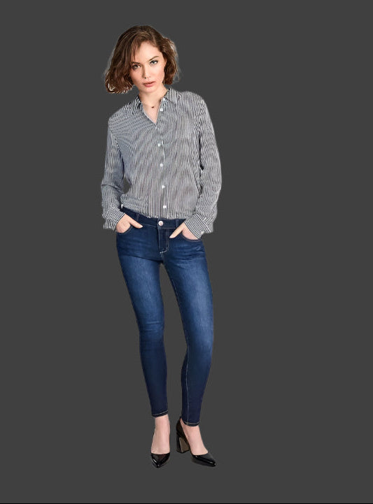 1822 Denim Ladies Dark Ankle Skinny Jeans In Raquel 24 Jeans