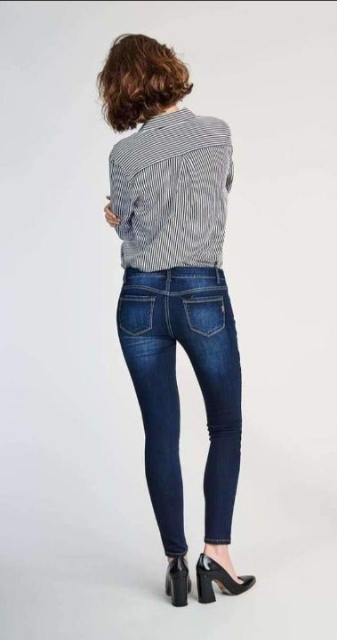 1822 Denim Ladies Dark Ankle Skinny Jeans In Raquel Jeans
