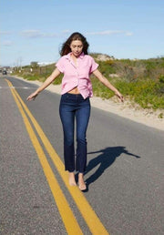 1822 Denim Ladies Re:denim High Rise Straight Jean In Marco Jeans