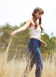 1822 Denim Ladies Re:denim High Rise Straight Jean In Marco Jeans