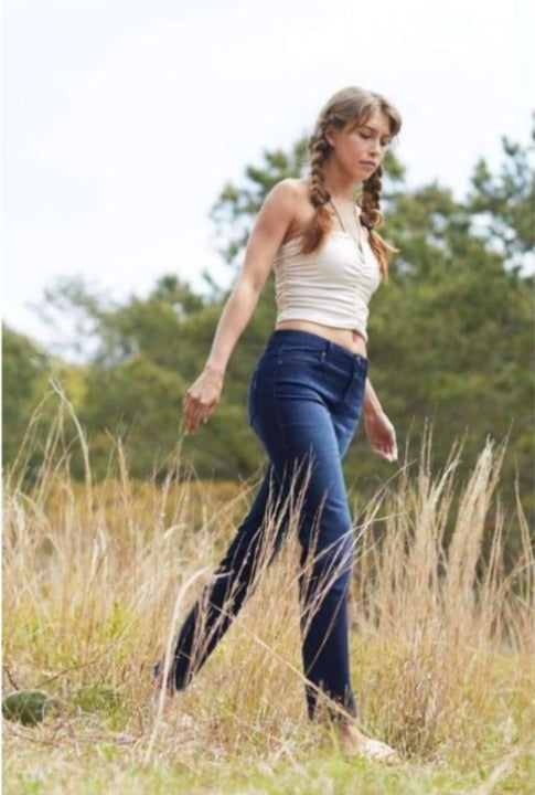 1822 Denim Ladies Re:denim High Rise Straight Jean In Marco Jeans