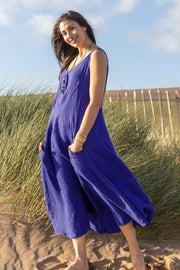 Luca Vanucci Ladies' Stunning Linen Maxi Dress 3253 - L and L Stuff