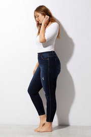 1822 Denim Plus 28' RE:Denim HR Destructed Ankle Skinny - L and L Stuff