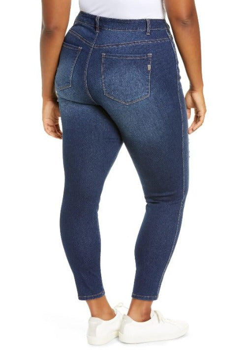 1822 Denim Plus 28' RE:Denim HR Destructed Ankle Skinny - L and L Stuff