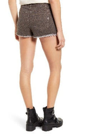 1822 Denim Ladies' Cheetah Print Cutoff Shorts - L and L Stuff