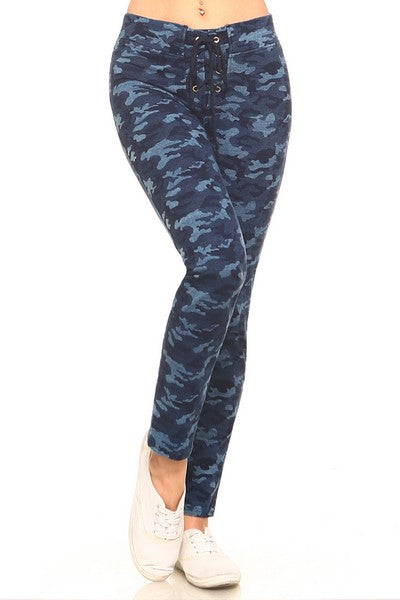 Yelete Ladies' Front Lace Camo Pants - L and L Stuff