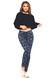 Yelete Ladies' Front Lace Camo Pants - L and L Stuff