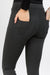 Yelete Ladies' Four Pocket Ponte Pant Color Charcoal - L and L Stuff