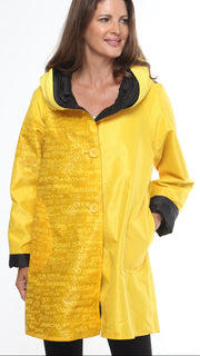 Oopéra Ladies' Reversible Raincoat With Print That Appears When Wet! - L and L Stuff