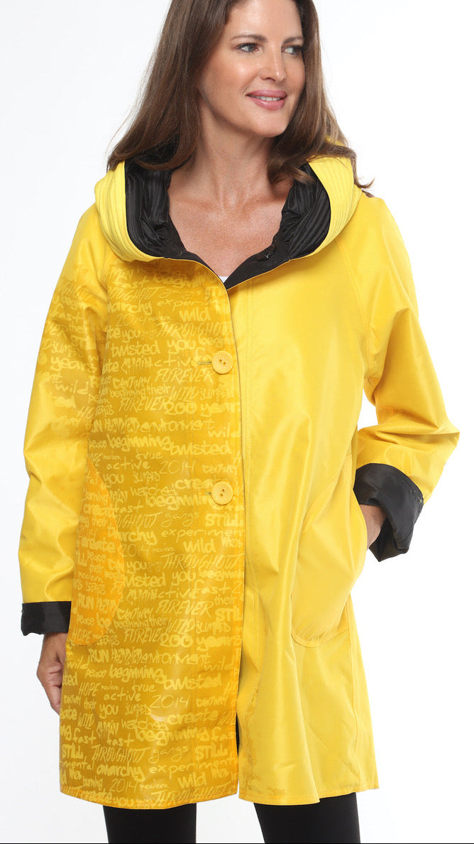 Oopéra Ladies' Reversible Raincoat With Print That Appears When Wet! - L and L Stuff