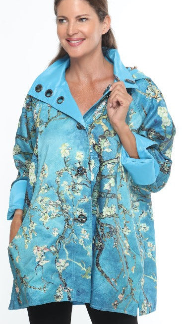 Oopéra Ladies' Reversible Raincoat Blossoming Almond - L and L Stuff