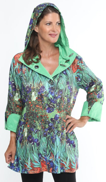 Oopéra Ladies' Reversible Raincoat Irises - L and L Stuff