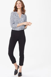 NYDJ Skinny Ankle Pull-On Jeans In Sure Stretch® Denim Color Black - L and L Stuff