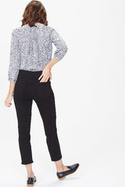NYDJ Skinny Ankle Pull-On Jeans In Sure Stretch® Denim Color Black - L and L Stuff