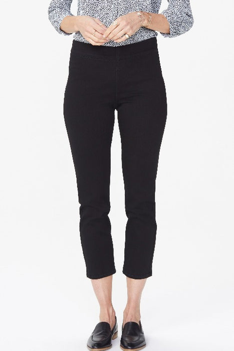 NYDJ Skinny Ankle Pull-On Jeans In Sure Stretch® Denim Color Black