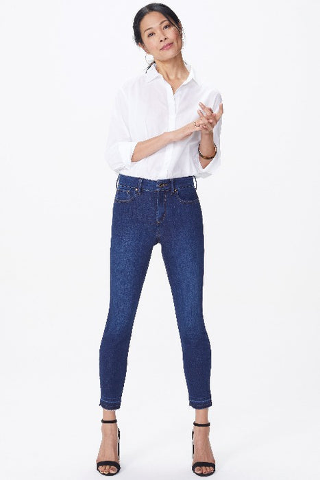 Ami Skinny Ankle Jeans With Released Hem Color Cooper - L and L Stuff