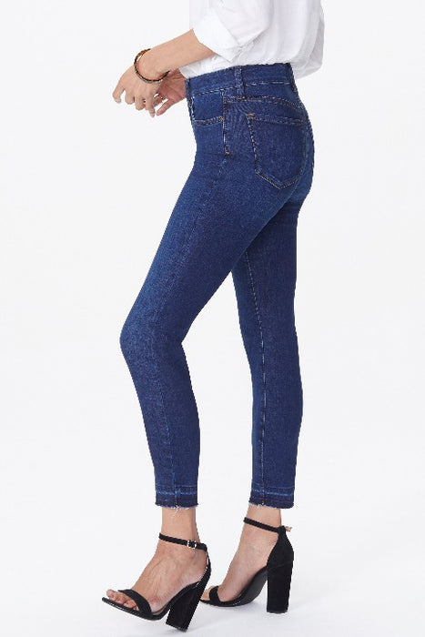 Ami Skinny Ankle Jeans With Released Hem Color Cooper