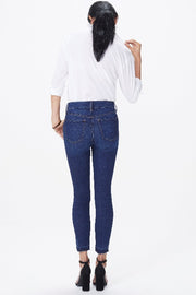 Ami Skinny Ankle Jeans With Released Hem Color Cooper - L and L Stuff