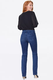 NYDJ Marilyn Straight Jeans Color Habana - L and L Stuff