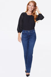 NYDJ Marilyn Straight Jeans Color Habana - L and L Stuff