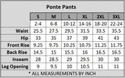 Yelete Ladies' Four Pocket Ponte Pant Color Charcoal Plus Size - L and L Stuff