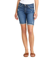 Silver Jeans CO. Ladies' Mid Rise SUKI Bermuda Short - L and L Stuff