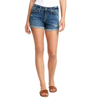 Silver Jeans CO. Ladies' Mid Rise Curvy Fit SUKI Short - L and L Stuff