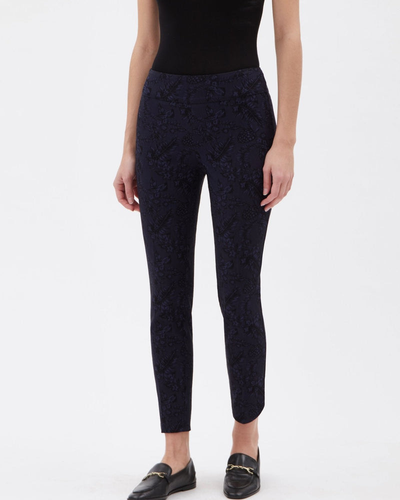 Up! Pants Women's Techno 28" Petal Slit Ankle Pant in Midnight - L and L Stuff