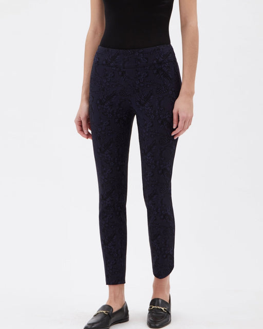 Up! Pants Women's Techno 28" Petal Slit Ankle Pant in Midnight - L and L Stuff