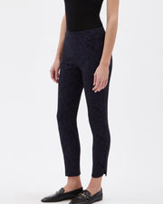 Up! Pants Women's Techno 28" Petal Slit Ankle Pant in Midnight - L and L Stuff