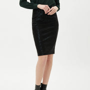 UP! Pants Women's Shiny Snake Pencil Skirt - L and L Stuff