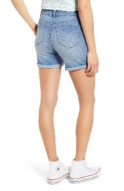 1822 Denim Ladies' Distressed Denim Roll Cuff Shorts - L and L Stuff