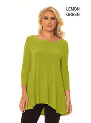 Alisha D Women's Kennedy High-Low Tunic Top ADT-151 - L and L Stuff