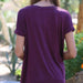 Angie Ladies Oversized V-Neck Knit Tee Tops & Blouses