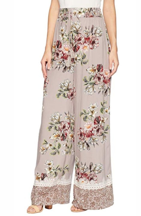 Angie Ladies Wide Leg Pants With Tassel Pants