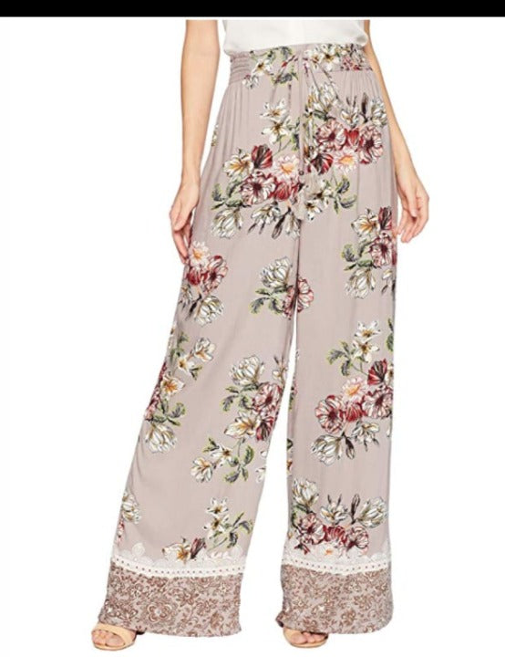 Angie Ladies Wide Leg Pants With Tassel Pants