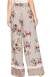 Angie Ladies Wide Leg Pants With Tassel Pants