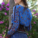 Angie Womens Lace Up Printed Long Sleeve Top Tops & Blouses