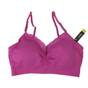 Coobie Womens Bra V-Neck Lace Trim One Size / Berry Sorbet Bras & Bra Sets