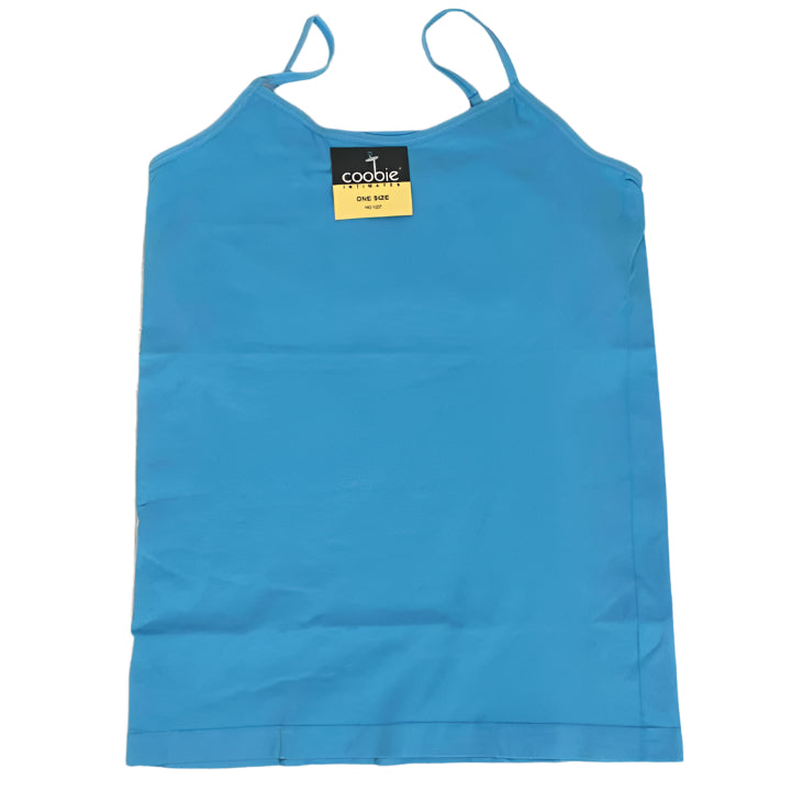Coobie Womens Cami With Built-In Shelf Bra One Size / Bahama Blue Camisoles & Camisole Sets