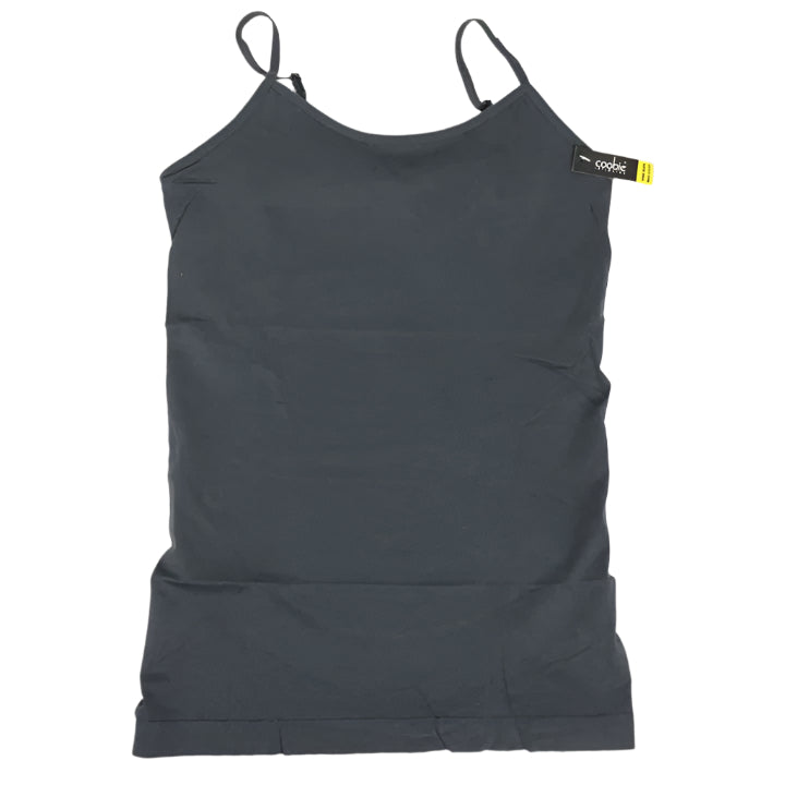 Coobie Womens Cami With Built-In Shelf Bra One Size / Charcoal Camisoles & Camisole Sets