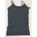 Coobie Womens Cami With Built-In Shelf Bra One Size / Charcoal Camisoles & Camisole Sets