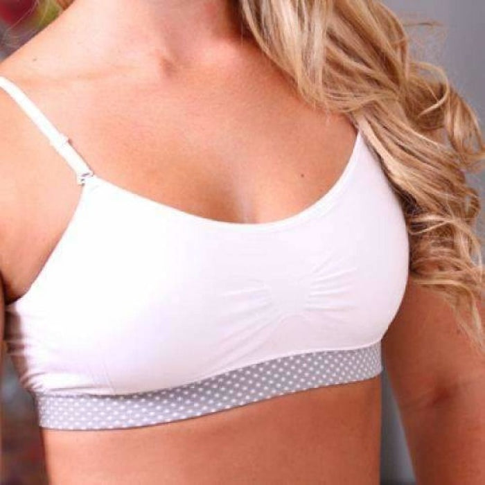 Coobie Seamless Lace Back Scoopneck Bra- Charcoal, Full Size at   Women's Clothing store